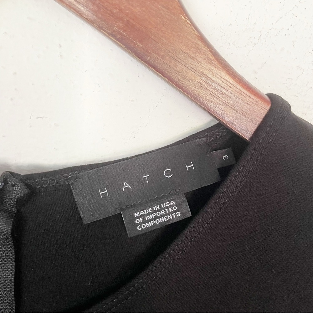 Hatch Maternity The Walkabout Black Short Sleeve Rayon Jumpsuit Size 3 (Large) - Picture 5 of 12